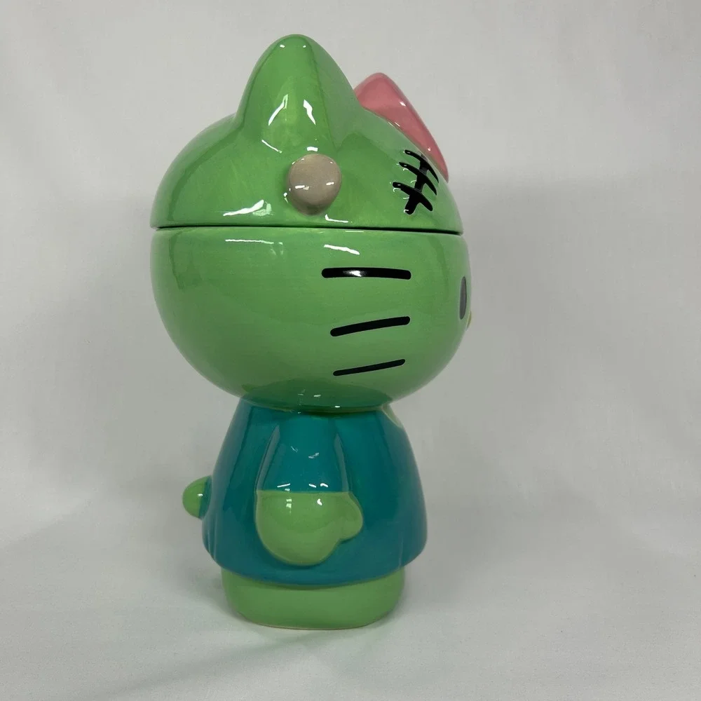 Hello Kitty Frankenstein Halloween Ceramic Cookie Jar Canister